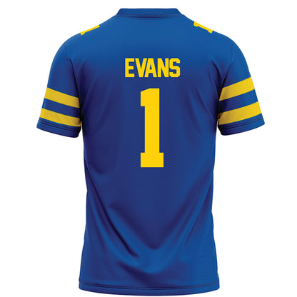 Delaware - NCAA Football : Nathan Evans - Blue Football Jersey-1