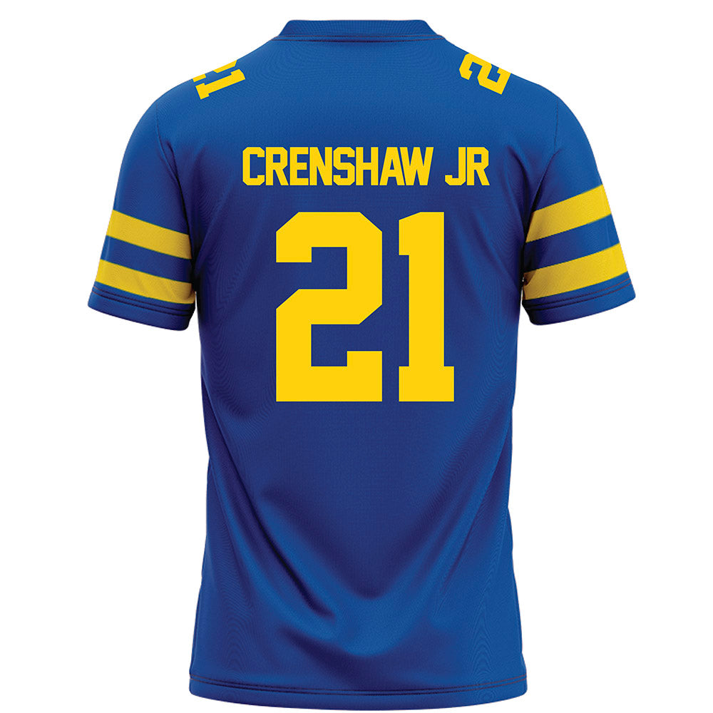 Delaware - NCAA Football : Anthony Crenshaw Jr - Blue Football Jersey