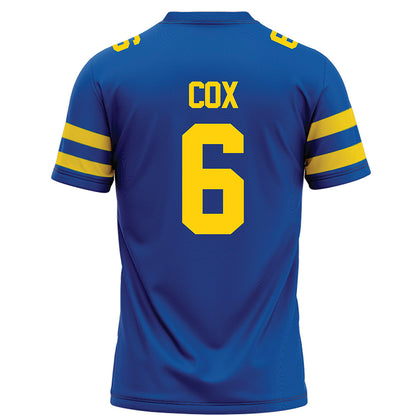 Delaware - NCAA Football : Kshawn Cox - Blue Football Jersey-1