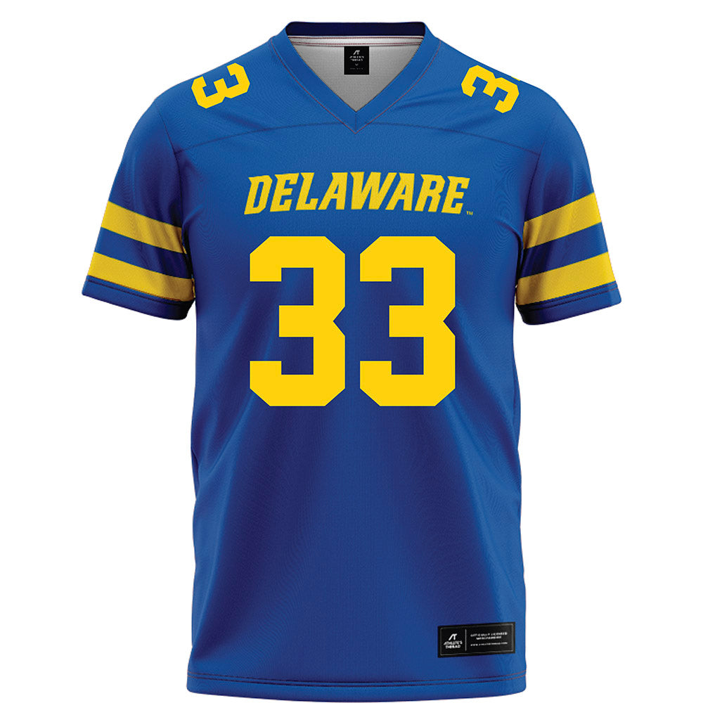 Delaware - NCAA Football : Trace Scott - Blue Football Jersey-0