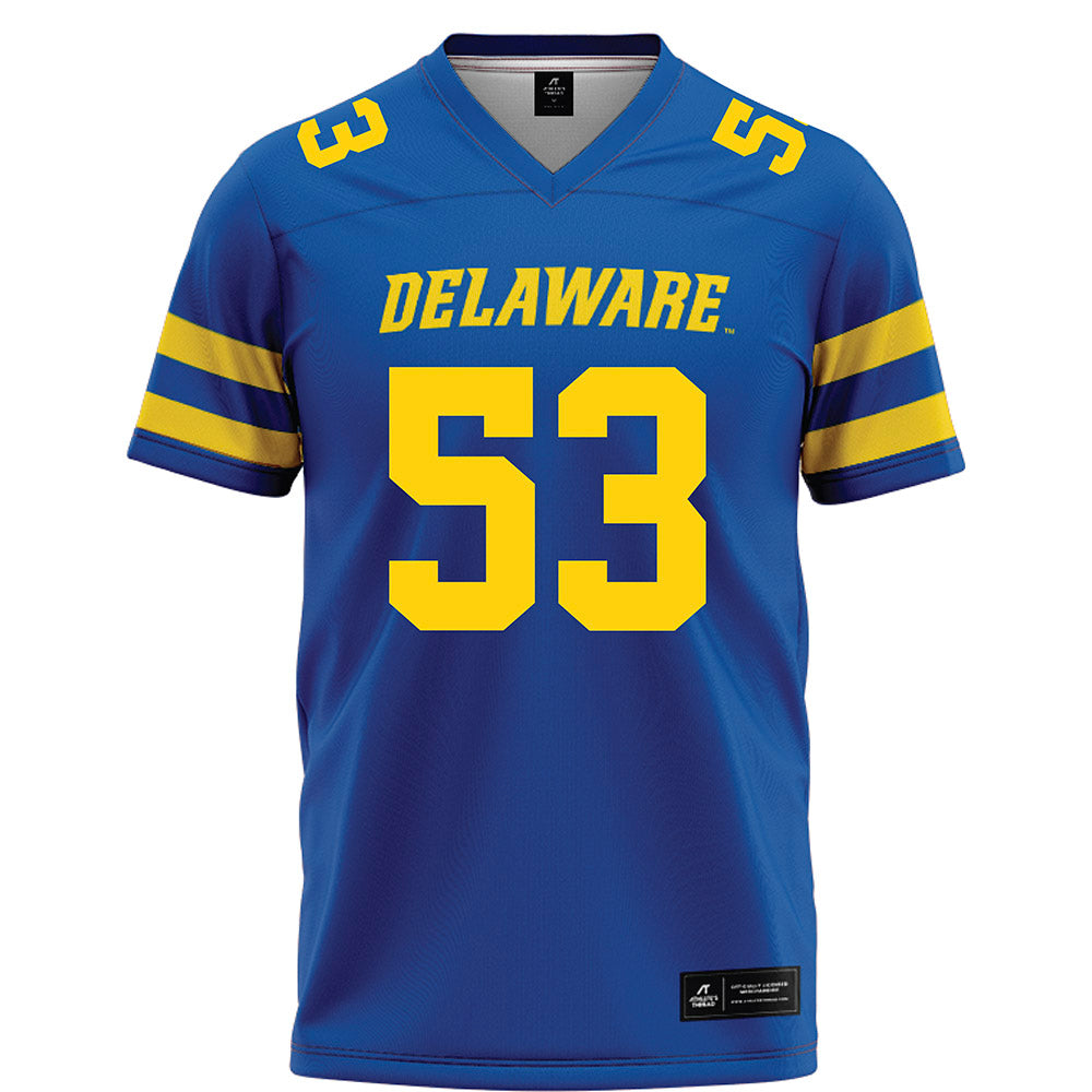 Delaware - NCAA Football : Carson Shockley - Blue Football Jersey-0