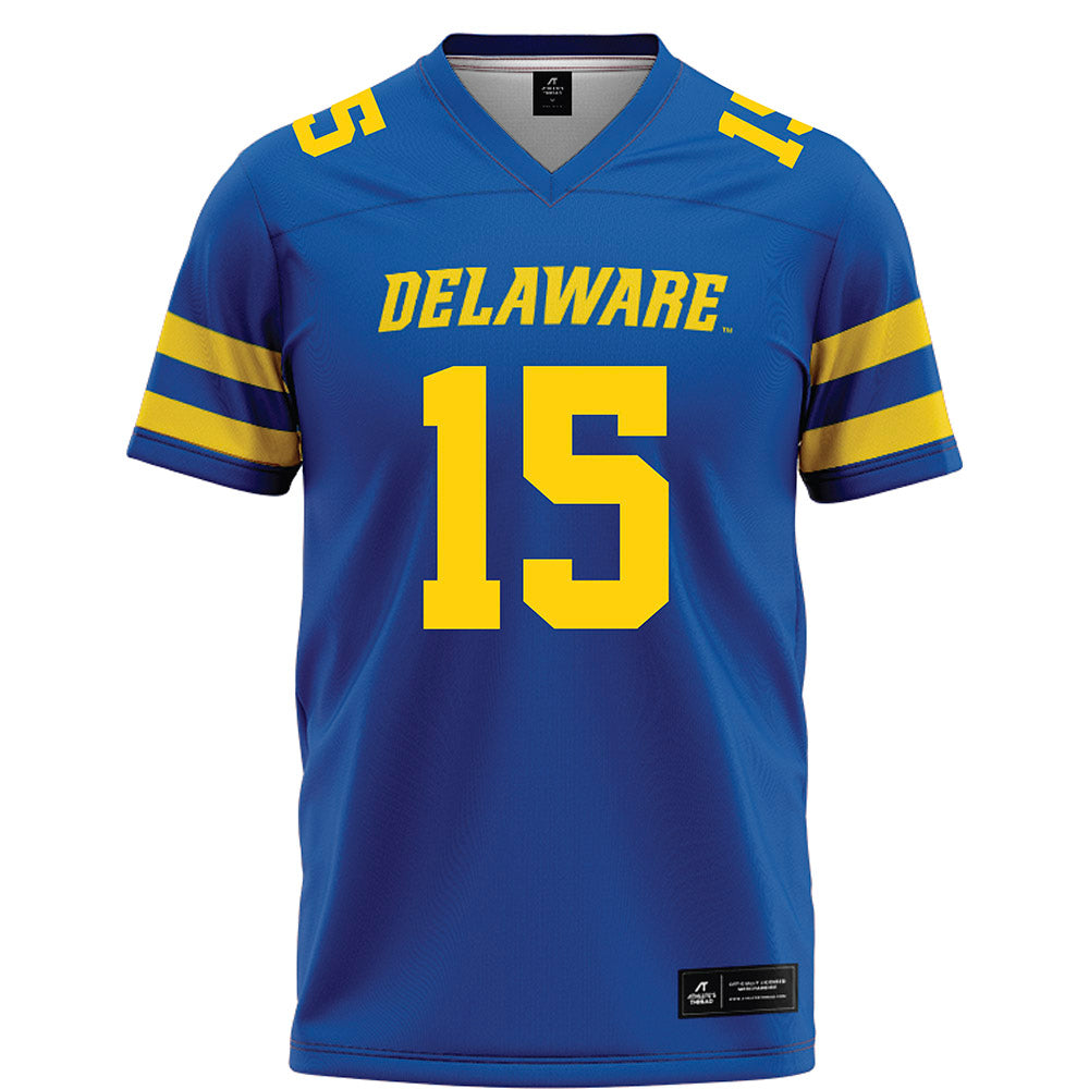 Delaware - NCAA Football : Gevaris Lassiter - Blue Football Jersey-0