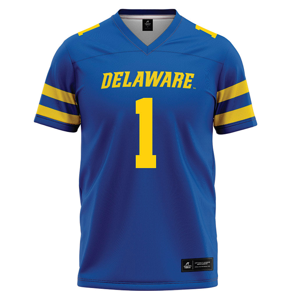 Delaware - NCAA Football : Brandon Rehmann - Blue Football Jersey-0