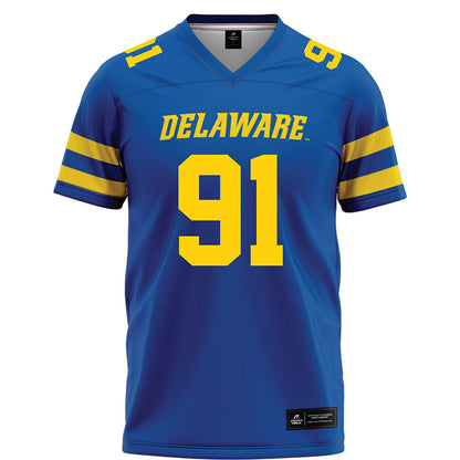 Delaware - NCAA Football : Nate Reed - Blue Football Jersey