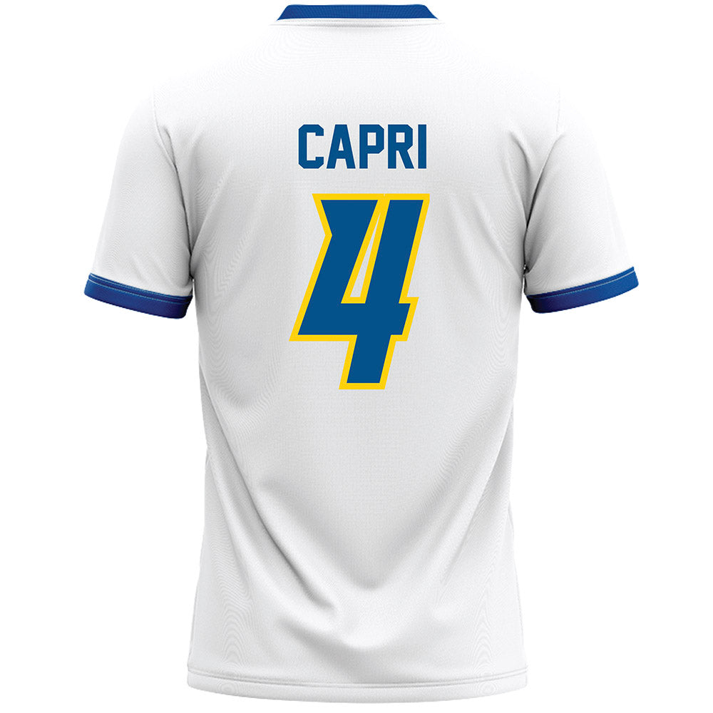 Delaware - NCAA Men's Lacrosse : Cory Capri - White Lacrosse Jersey -1