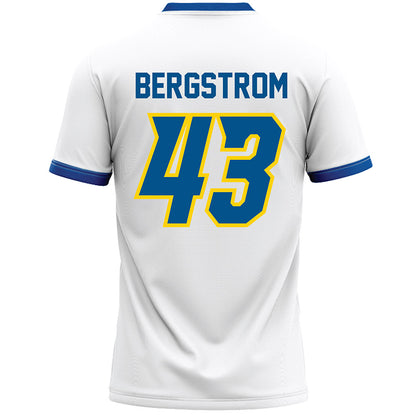 Delaware - NCAA Men's Lacrosse : Wells Bergstrom - White Lacrosse Jersey -1