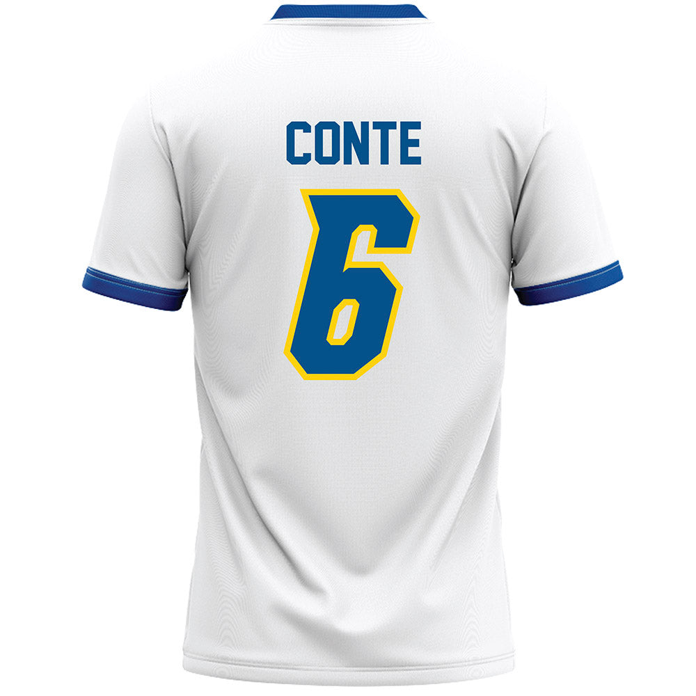 Delaware - NCAA Men's Lacrosse : Scott Conte - White Lacrosse Jersey -1