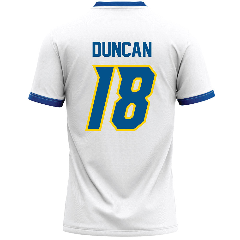 Delaware - NCAA Men's Lacrosse : Drew Duncan - White Lacrosse Jersey -1