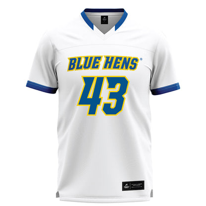 Delaware - NCAA Men's Lacrosse : Wells Bergstrom - White Lacrosse Jersey -0