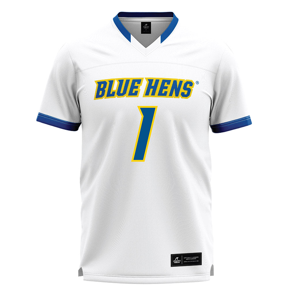 Delaware - NCAA Men's Lacrosse : Bennett Parmer - White Lacrosse Jersey -0