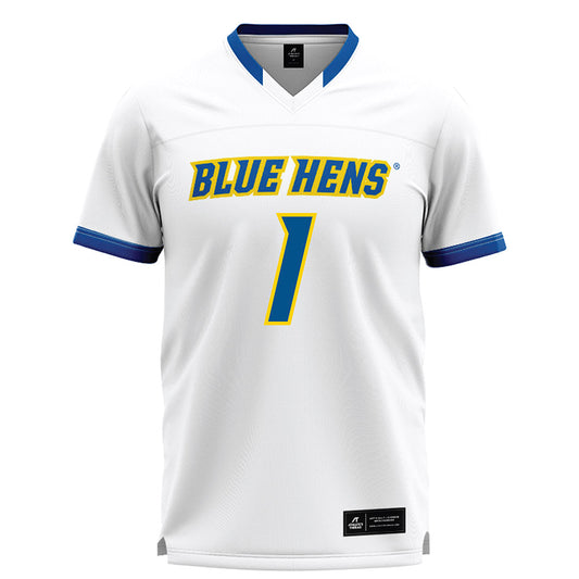 Delaware - NCAA Men's Lacrosse : Bennett Parmer - White Lacrosse Jersey -0
