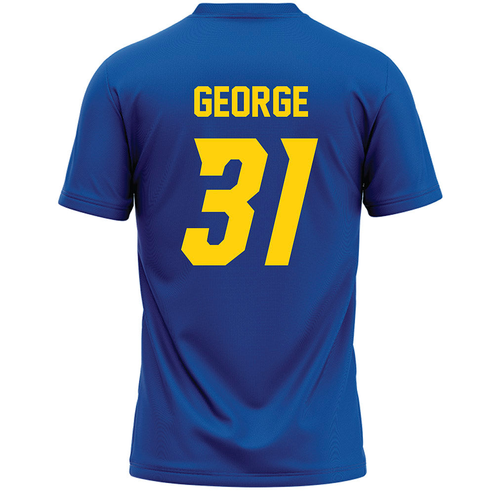 Delaware - NCAA Women's Lacrosse : Maddie George - Blue Lacrosse Jersey -1