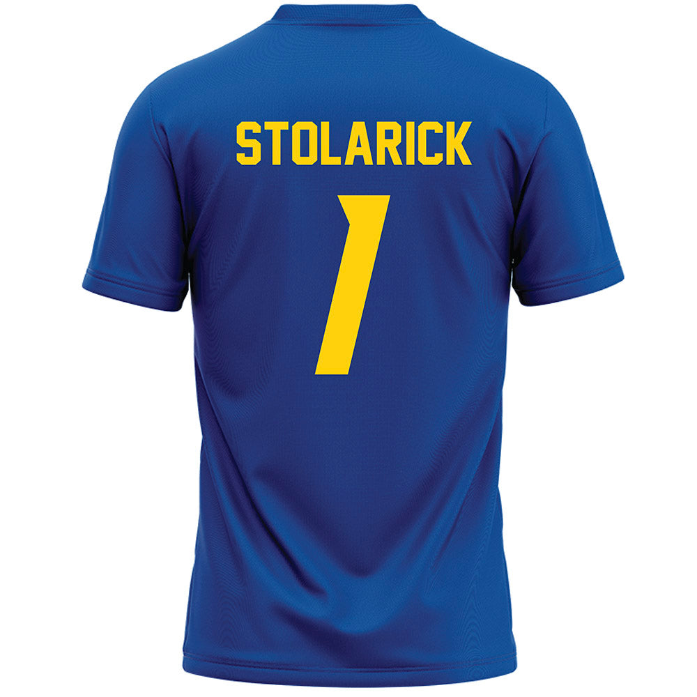 Delaware - NCAA Women's Lacrosse : Stella Stolarick - Blue Lacrosse Jersey -1