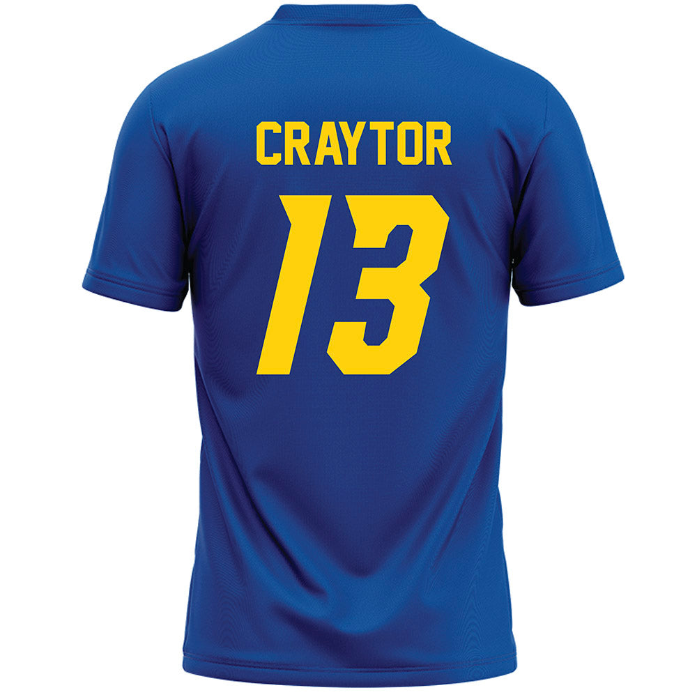 Delaware - NCAA Women's Lacrosse : Maggie Craytor - Blue Lacrosse Jersey -1