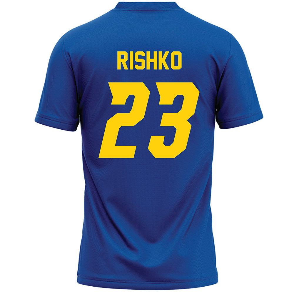 Delaware - NCAA Women's Lacrosse : Louise Rishko - Blue Lacrosse Jersey -1