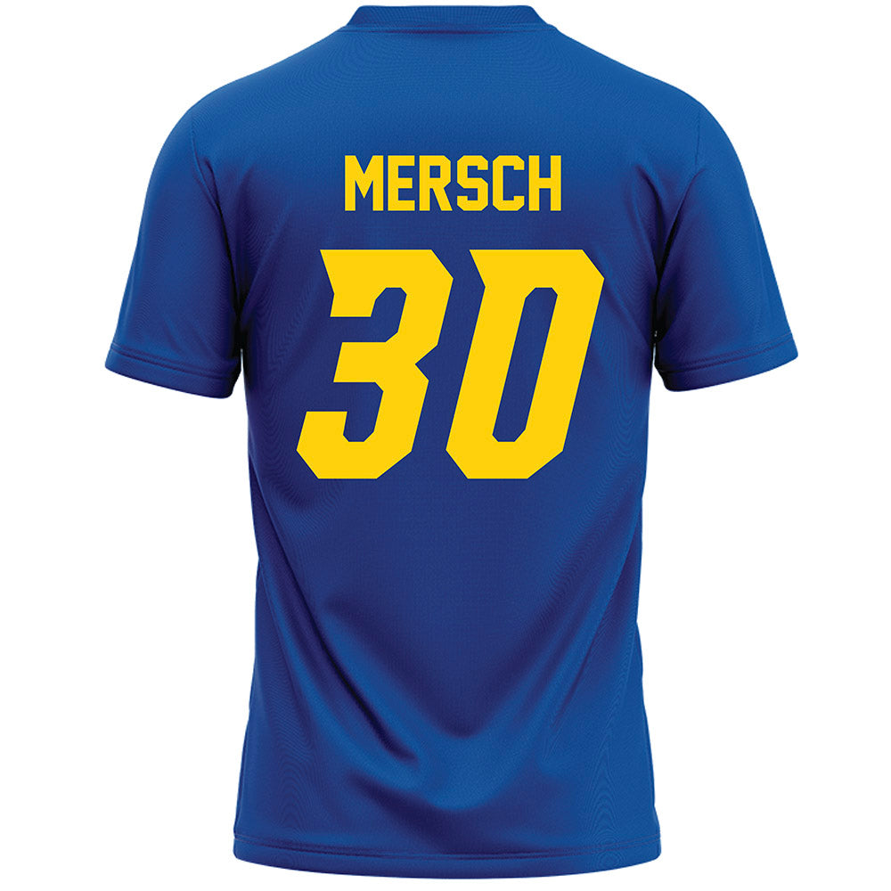 Delaware - NCAA Women's Lacrosse : Marina Mersch - Blue Lacrosse Jersey -1