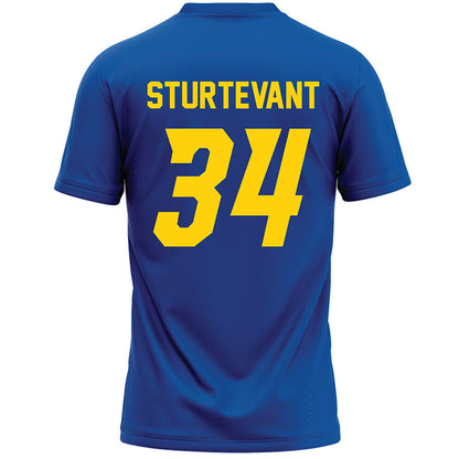 Delaware - NCAA Women's Lacrosse : Riley Sturtevant - Blue Lacrosse Jersey -1