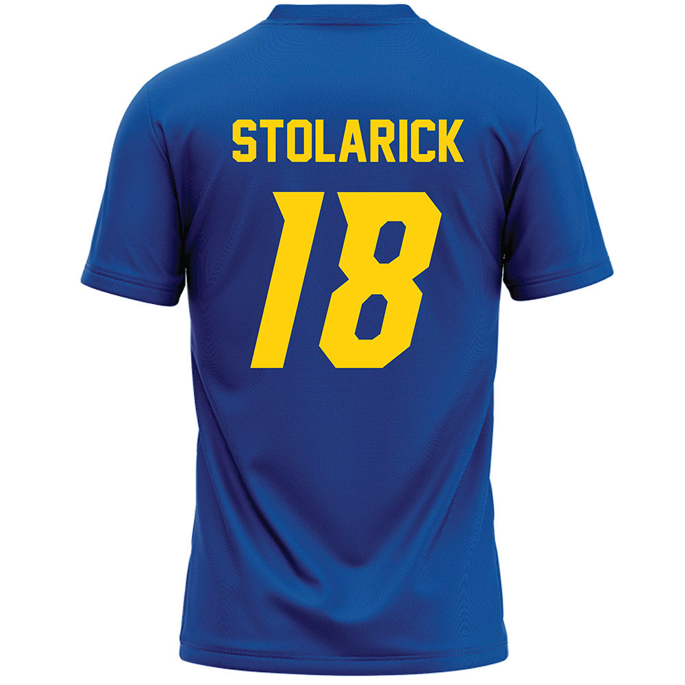 Delaware - NCAA Women's Lacrosse : Lena Stolarick - Blue Lacrosse Jersey -1