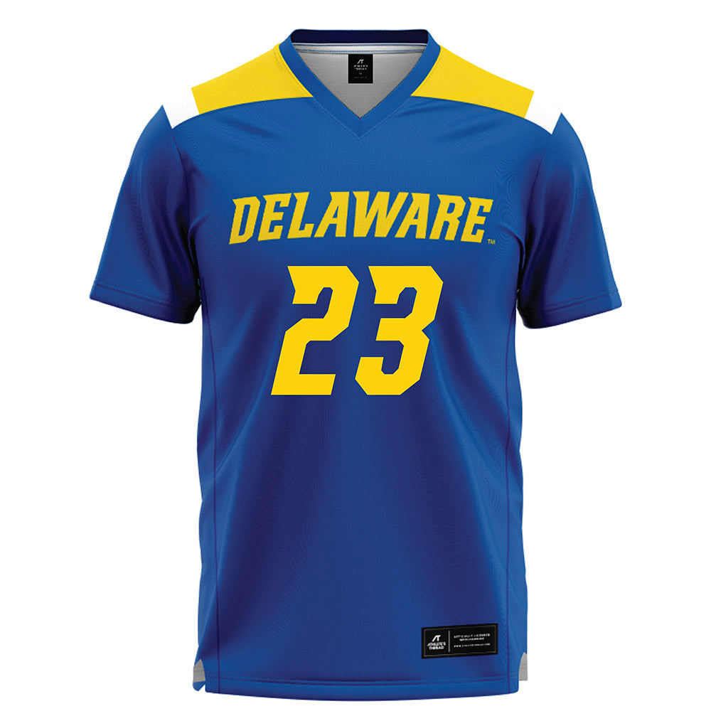 Delaware - NCAA Women's Lacrosse : Louise Rishko - Blue Lacrosse Jersey -0