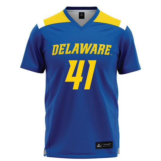 Delaware - NCAA Women's Lacrosse : Molly Baumgratz - Blue Lacrosse Jersey -0