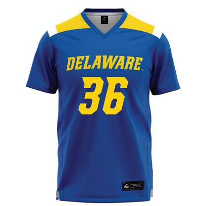 Delaware - NCAA Women's Lacrosse : Emma McLam - Blue Lacrosse Jersey -0