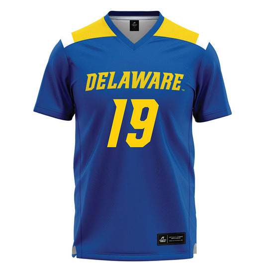 Delaware - NCAA Women's Lacrosse : Courtney Laden - Blue Lacrosse Jersey -0