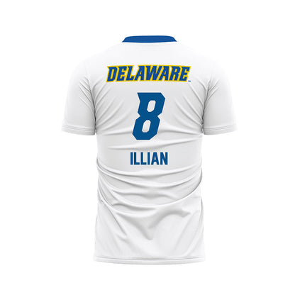 Delaware - NCAA Men's Soccer : Jordan Illian - White Soccer Jersey-1