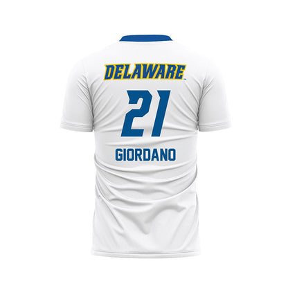 Delaware - NCAA Men's Soccer : Charles Giordano - White Soccer Jersey-1