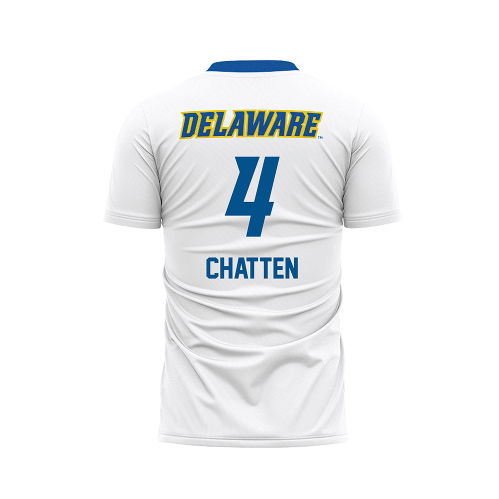 Delaware - NCAA Men's Soccer : Luke Chatten - White Soccer Jersey