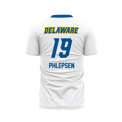 Delaware - NCAA Men's Soccer : Florian Phlepsen - White Soccer Jersey