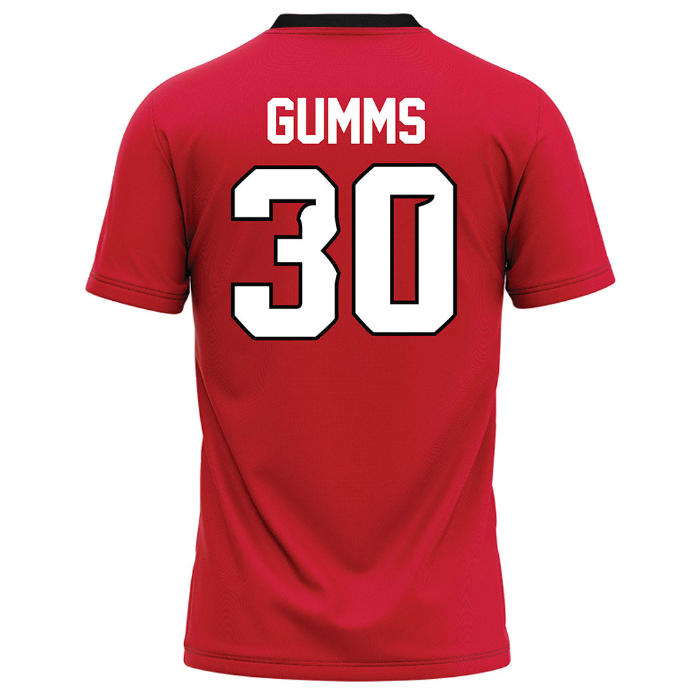 UNLV - NCAA Football : Varkeyes Gumms - Red Football Jersey-1