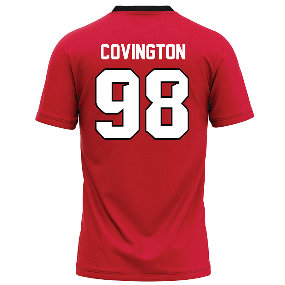 UNLV - NCAA Football : Jordan Covington - Red Football Jersey-1