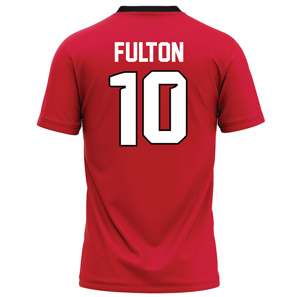 UNLV - NCAA Football : Tre Fulton - Red Football Jersey-1