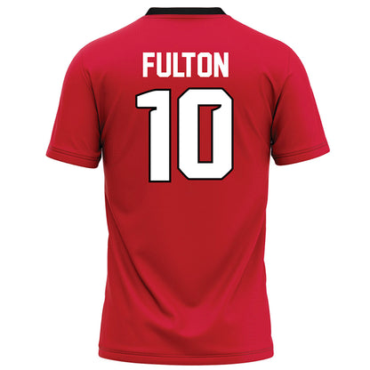 UNLV - NCAA Football : Tre Fulton - Red Football Jersey-1
