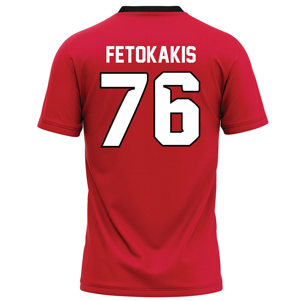 UNLV - NCAA Football : Chrysanthos Fetokakis - Red Football Jersey-1