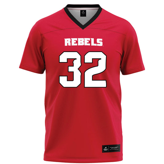 UNLV - NCAA Football : Kenji Scanlan - Red Football Jersey-0