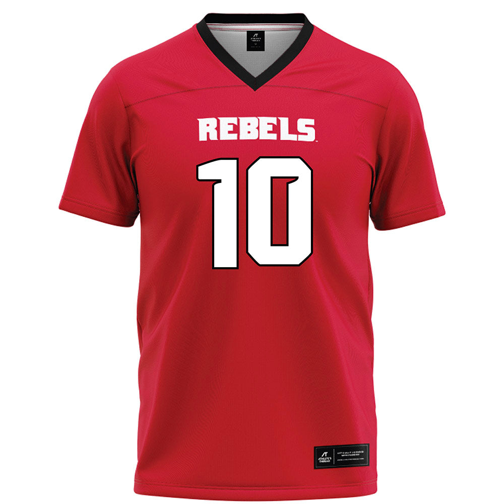 UNLV - NCAA Football : Tre Fulton - Red Football Jersey-0