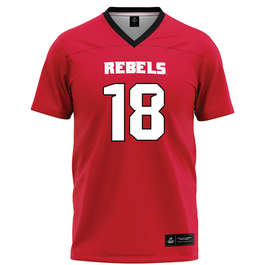 UNLV - NCAA Football : Landen Thomas - Red Football Jersey-0