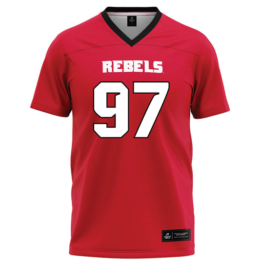 UNLV - NCAA Football : Cory Hall - Red Football Jersey-0