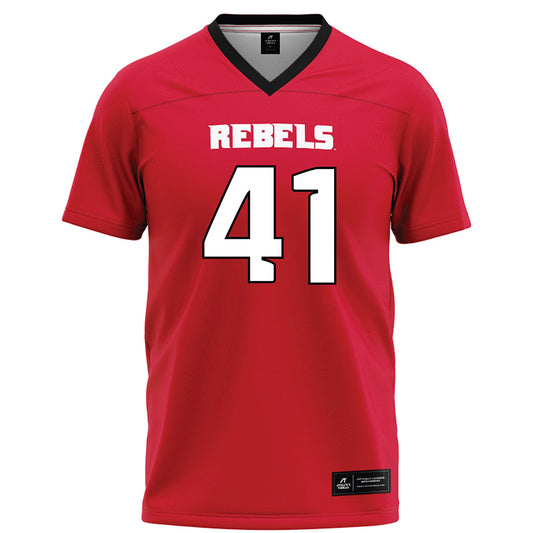 UNLV - NCAA Football : Brock deFries - Red Football Jersey-0