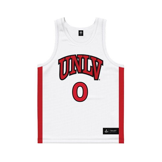 UNLV - NCAA Men's Basketball : Dra Gibbs-Lawhorn - White Basketball Jersey-0