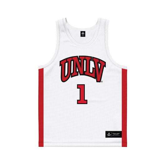 UNLV - NCAA Men's Basketball : Ladji Dembele - White Basketball Jersey-0