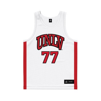 UNLV - NCAA Men's Basketball : Myles Che - White Basketball Jersey-0
