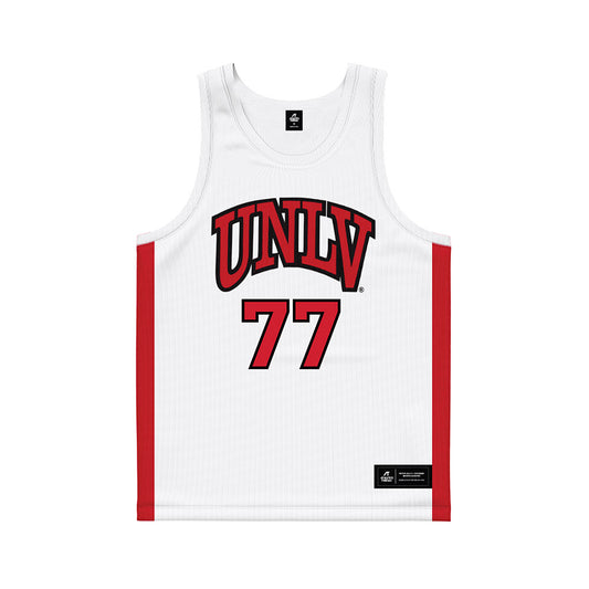 UNLV - NCAA Men's Basketball : Myles Che - White Basketball Jersey-0