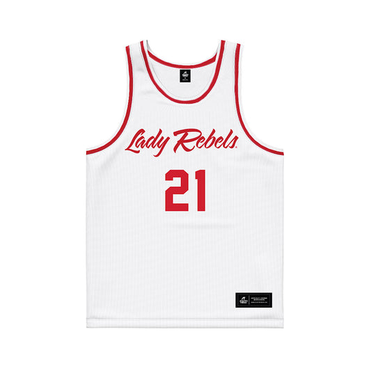 UNLV - NCAA Women's Basketball : Trystan James - White Basketball Jersey-0