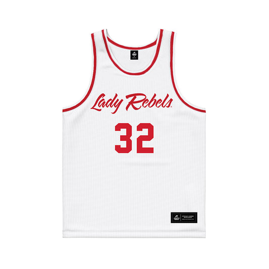 UNLV - NCAA Women's Basketball : Meadow Roland - White Basketball Jersey-0