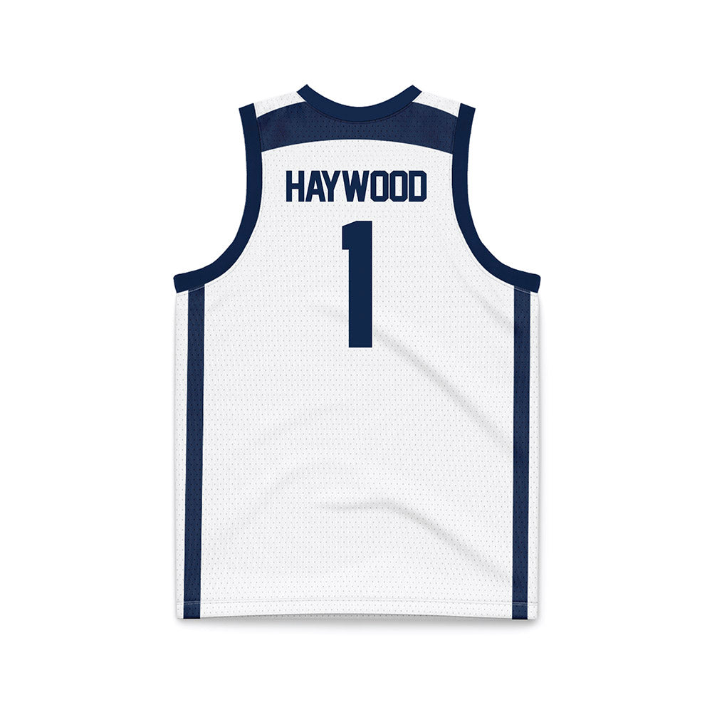 Butler - NCAA Men's Basketball : Evan Haywood - White Basketball Jersey-1