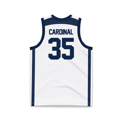 Butler - NCAA Men's Basketball : Bryson Cardinal - White Basketball Jersey-1