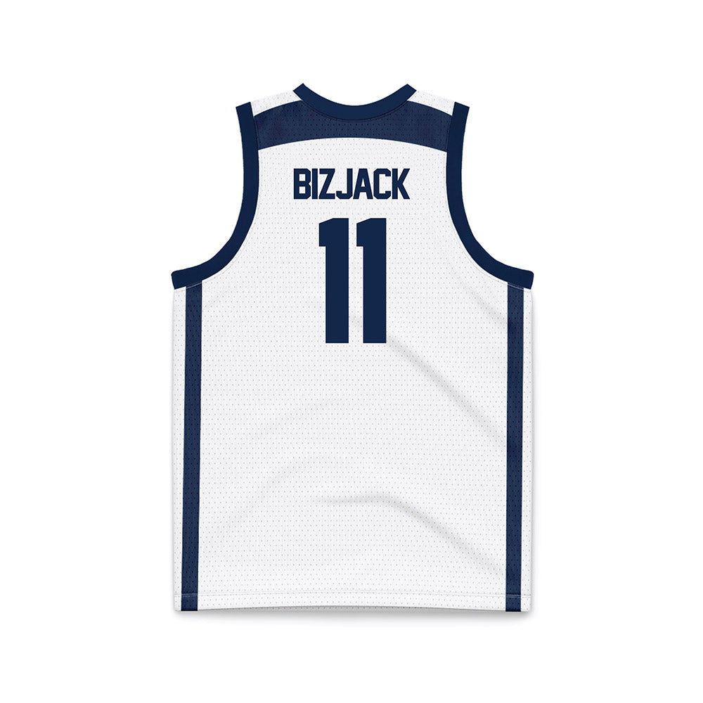 Butler - NCAA Men's Basketball : Finley Bizjack - White Basketball Jersey-1