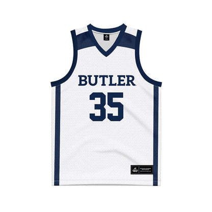 Butler - NCAA Men's Basketball : Bryson Cardinal - White Basketball Jersey-0